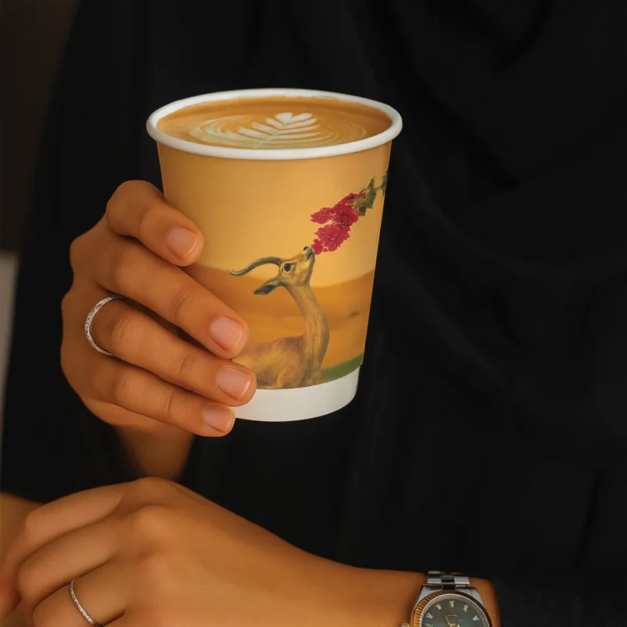 أكواب غزال الورد