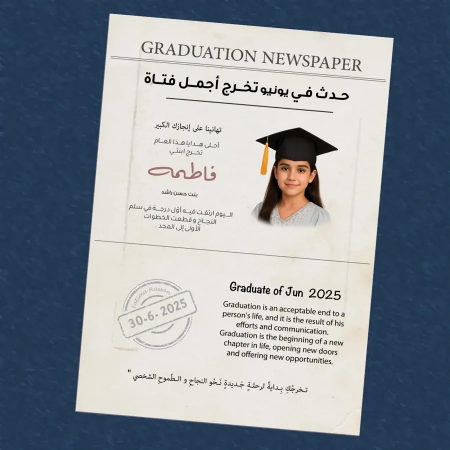 جريدة التخرج
